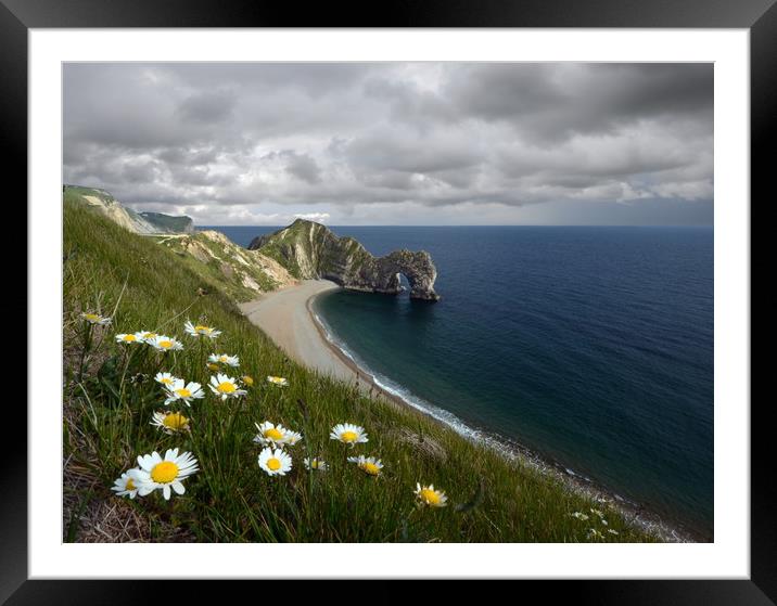 Durdle Door Framed Mounted Print by David Neighbour