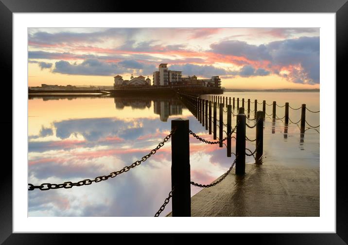 Weston Reflections Framed Mounted Print by David Neighbour