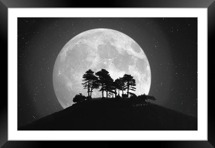Colmer's Moon Framed Mounted Print by David Neighbour