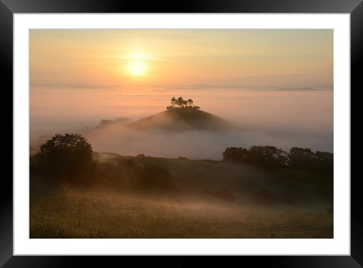 Misty Morning in Dorset Framed Mounted Print by David Neighbour