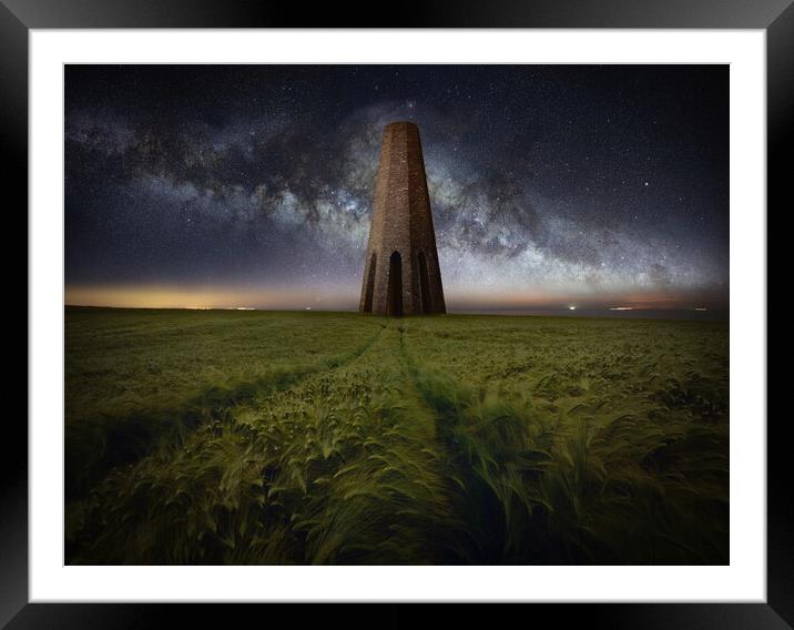 The Daymark Tower Framed Mounted Print by David Neighbour