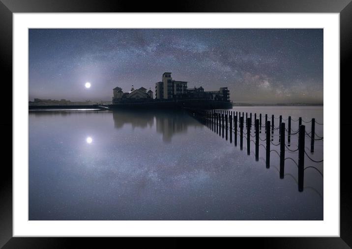 Knightstone Reflections of the Night Sky Framed Mounted Print by David Neighbour
