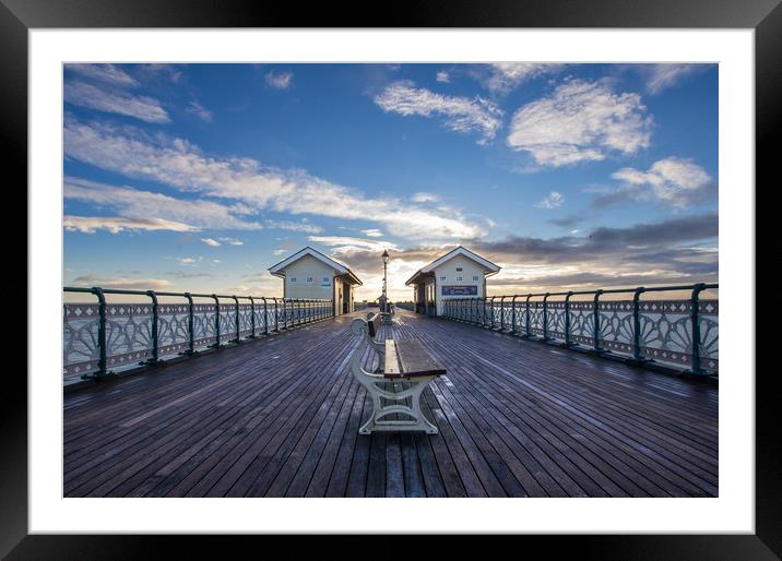 The Pier Chair Framed Mounted Print by Gareth Williams