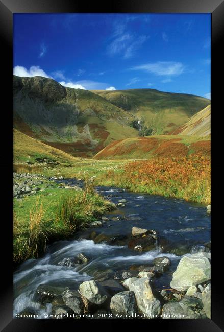 Cautley Spout in the Howgills Framed Print by wayne hutchinson