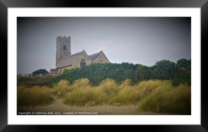 Church on the Cliff Framed Mounted Print by Matthew Balls