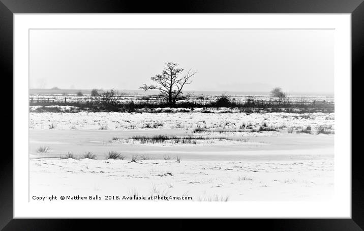                               A Winter White Out Framed Mounted Print by Matthew Balls