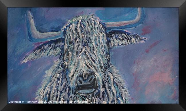 Purple Cow Framed Print by Matthew Balls