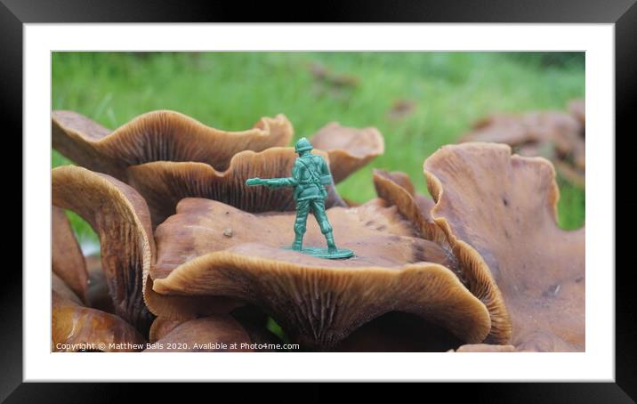 Toy soldier Framed Mounted Print by Matthew Balls