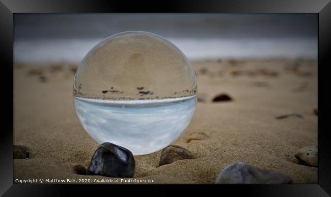 Beach Ball Framed Print by Matthew Balls