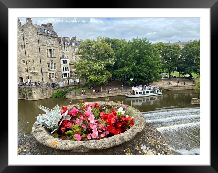 Pulteney Bridge River View Framed Mounted Print by Ailsa Darragh
