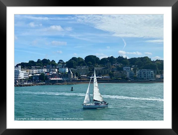 Cowes Harbour, Isle of Wight Framed Mounted Print by Ailsa Darragh