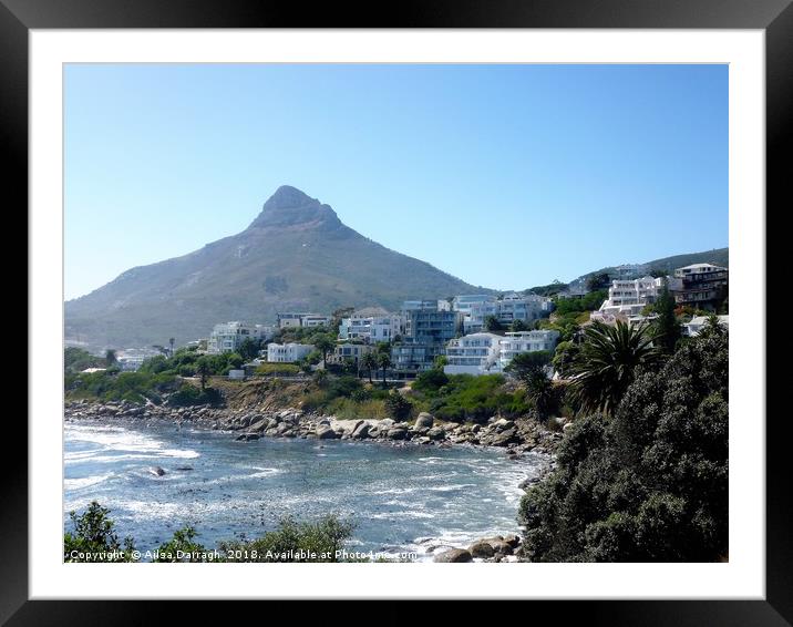Camps Bay, Cape Town, South Africa Framed Mounted Print by Ailsa Darragh