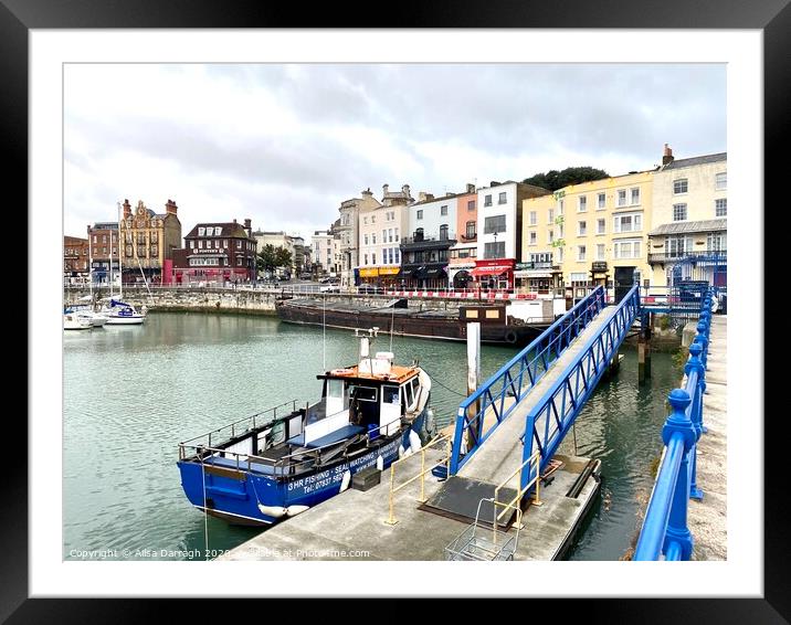 Port of Ramsgate  Framed Mounted Print by Ailsa Darragh