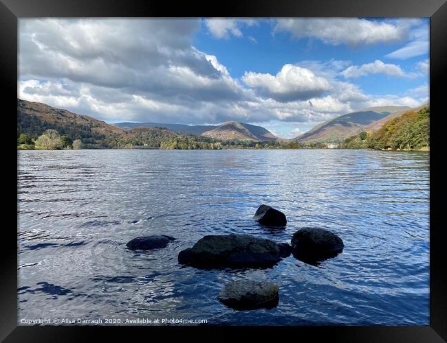 Grasmere Lake Framed Print by Ailsa Darragh