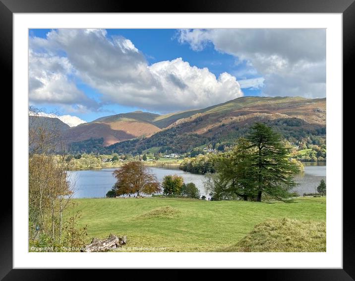 Grasmere Lake View Framed Mounted Print by Ailsa Darragh