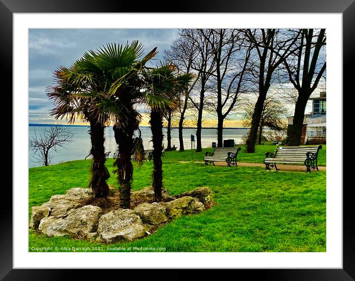 Southend on Sea Cliff View Framed Mounted Print by Ailsa Darragh