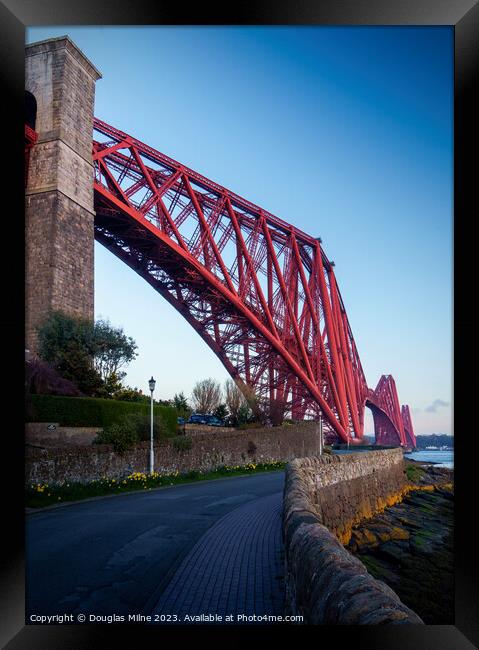 The Forth Bridge from North Queensferry Framed Print by Douglas Milne
