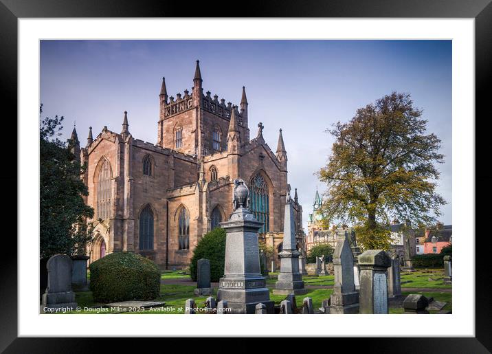 The Majestic Old Abbey of Dunfermline Framed Mounted Print by Douglas Milne