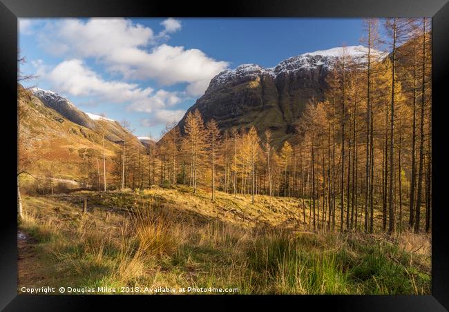 Aonach Dubh Framed Print by Douglas Milne