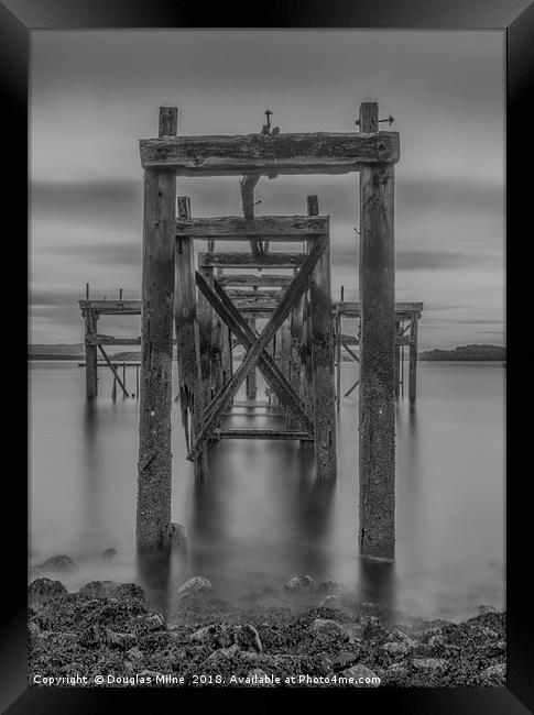 Hawkcraig Pier, Aberdour Framed Print by Douglas Milne