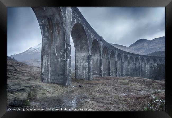 Glenfinnan Viaduct Framed Print by Douglas Milne
