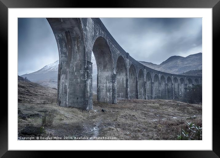 Glenfinnan Viaduct Framed Mounted Print by Douglas Milne