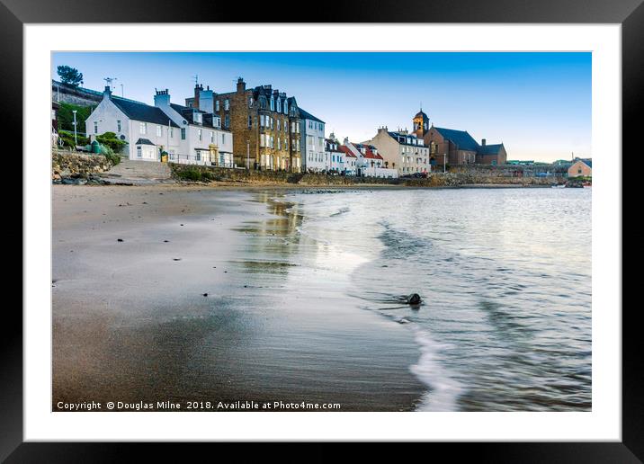 Kinghorn Bay Framed Mounted Print by Douglas Milne