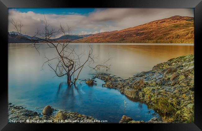 Loch Venachar Framed Print by Douglas Milne