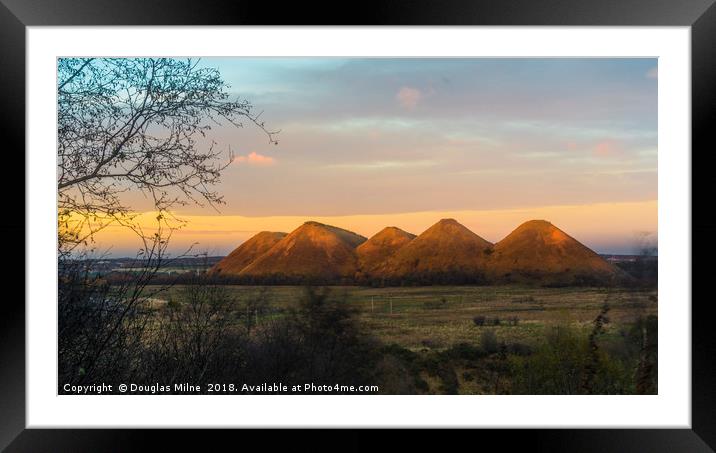 The Five Sisters Framed Mounted Print by Douglas Milne