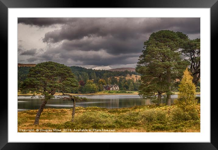 Loch Tulla Framed Mounted Print by Douglas Milne