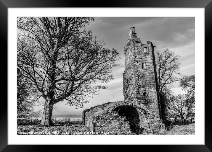 Staneyhill Tower Framed Mounted Print by Douglas Milne