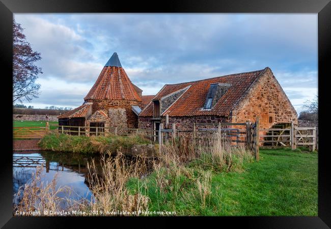 Preston Mill, aka Lallybroch Mill Framed Print by Douglas Milne