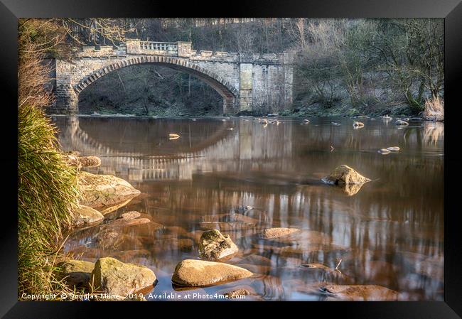 The Nasmyth Bridge, Almondell Framed Print by Douglas Milne