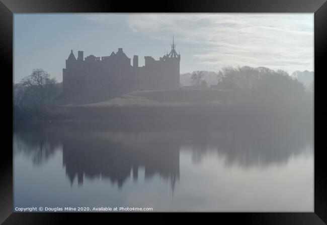 Linlithgow Palace in the Mist Framed Print by Douglas Milne