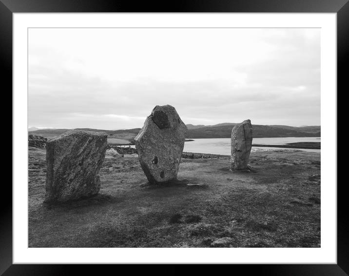  Callanish stone circle, Isle of Lewis Framed Mounted Print by George Greenall