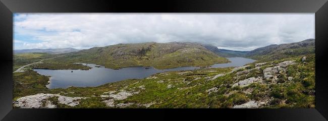 Laxadale Loch, Isle of Harris  Framed Print by George Greenall