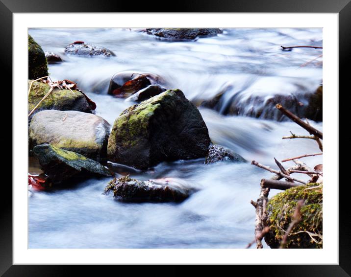 Silky river  Framed Mounted Print by George Greenall