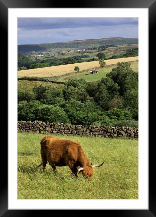 Castleton from Commondale Framed Mounted Print by William A Dobson