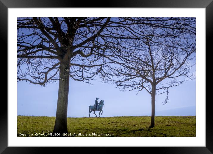 The Copper Horse Statue in Windsor Great Park Framed Mounted Print by PAUL WILSON