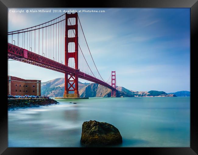 Golden Gate Bridge Framed Print by Alain Millward