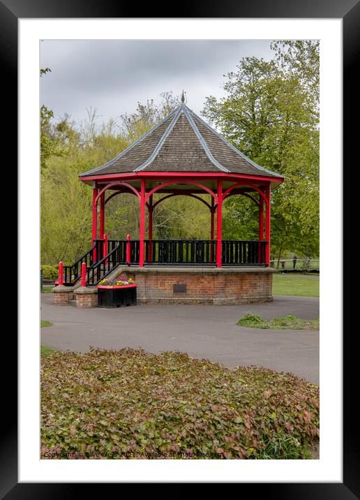 The band stand Framed Mounted Print by Clive Wells