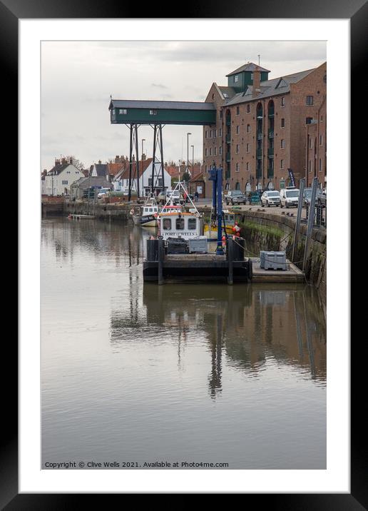 Wells-Next-Sea Harbour Framed Mounted Print by Clive Wells