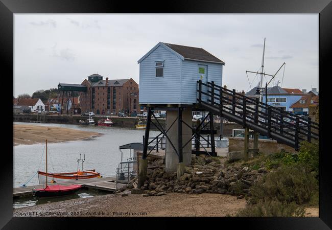 Harbour view at Wells-Next-Sea in North Norfolk Framed Print by Clive Wells