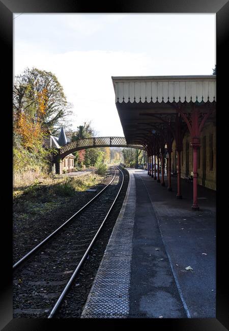 The Derbyshire station of Cromford Framed Print by Clive Wells