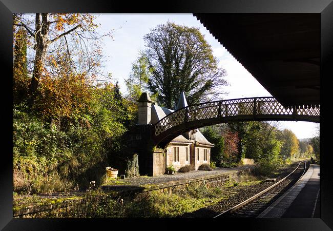 Cromford station Framed Print by Clive Wells