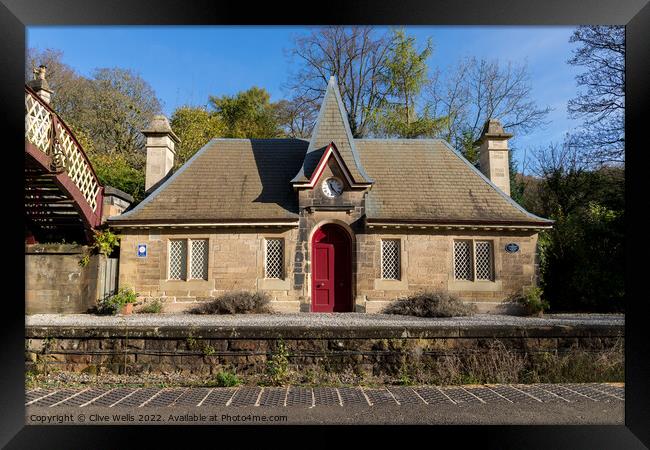 The Old Station House Framed Print by Clive Wells