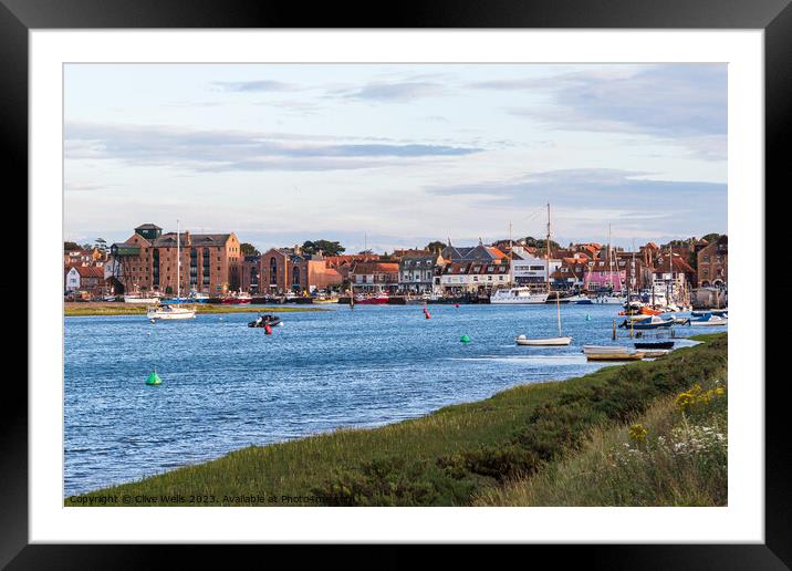 Wells-Next-Sea harbour Framed Mounted Print by Clive Wells