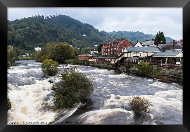 llangollen in Wales Framed Print by Clive Wells