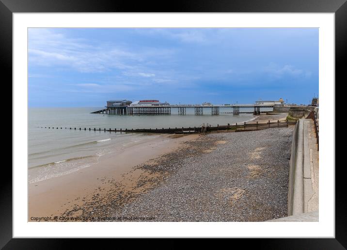 Cromer Pier seaside Framed Mounted Print by Clive Wells