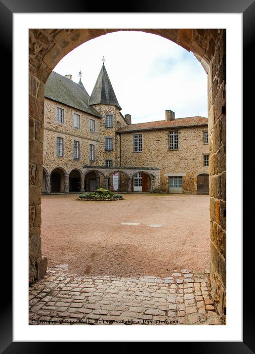 View through the archway Framed Mounted Print by Clive Wells